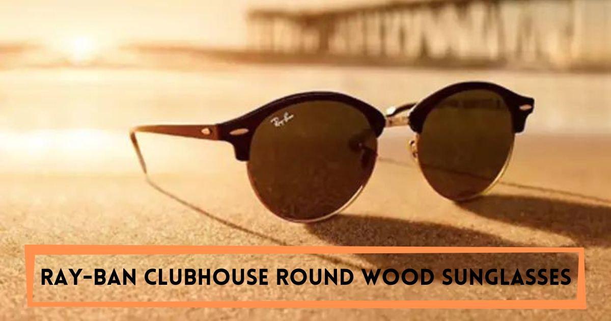 Ray-ban Clubhouse Round Wood Sunglasses